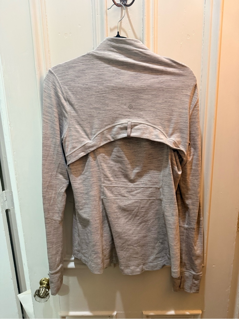 lululemon athletica Heathered Light Gray Full-Zip Jacket - Picture 2 of 3